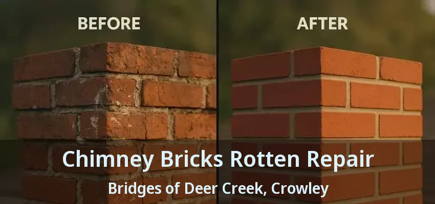 Chimney Bricks Rotten Repair Bridges of Deer Creek, Crowley - TX