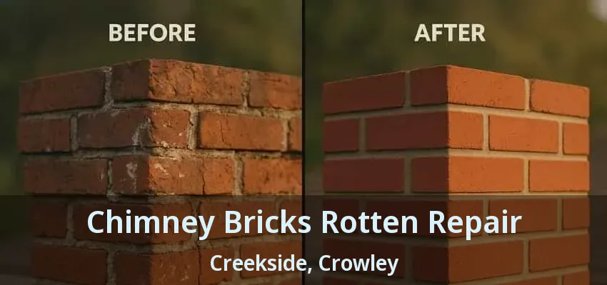 Chimney Bricks Rotten Repair Creekside, Crowley - TX