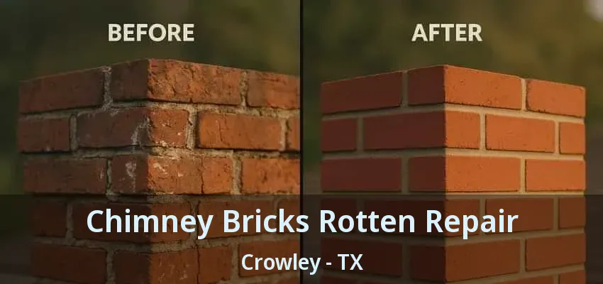 Chimney Bricks Rotten Repair Crowley - TX