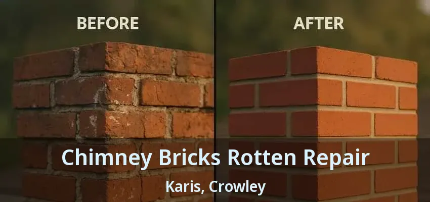 Chimney Bricks Rotten Repair Karis, Crowley - TX