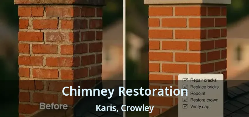 Chimney Restoration Karis, Crowley - TX