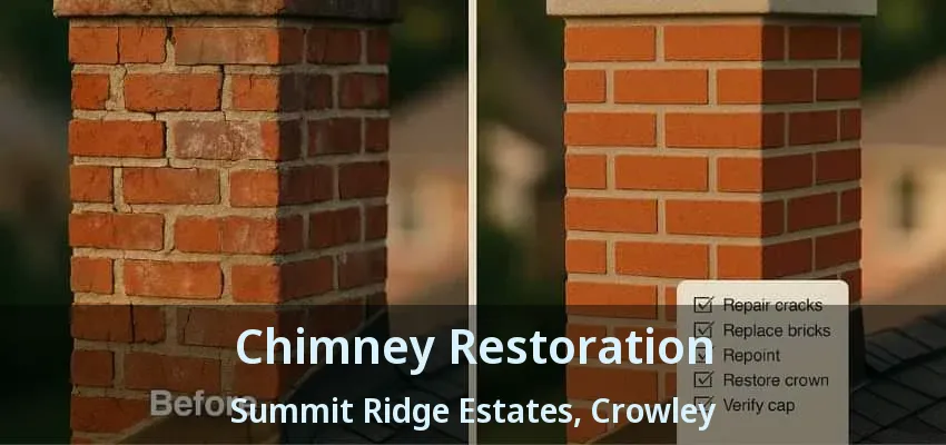 Chimney Restoration Summit Ridge Estates, Crowley - TX