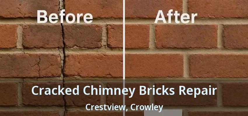 Cracked Chimney Bricks Repair Crestview, Crowley - TX