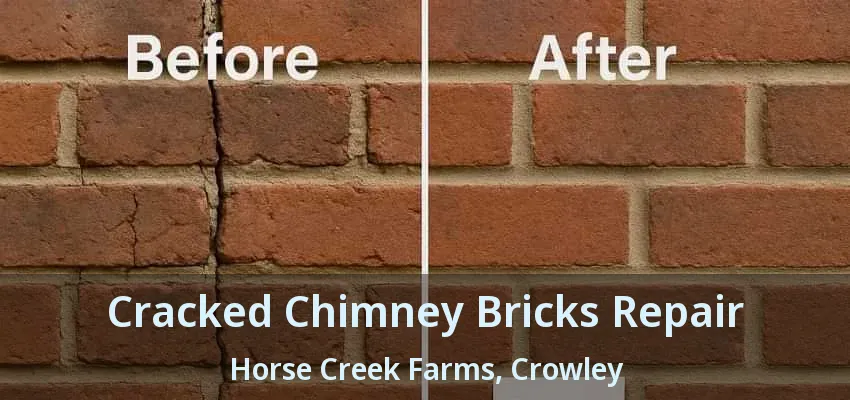 Cracked Chimney Bricks Repair Horse Creek Farms, Crowley - TX