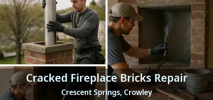 Cracked Fireplace Bricks Repair Crescent Springs, Crowley - TX