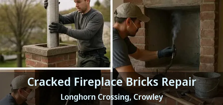 Cracked Fireplace Bricks Repair Longhorn Crossing, Crowley - TX
