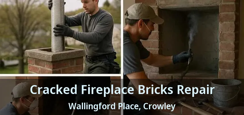 Cracked Fireplace Bricks Repair Wallingford Place, Crowley - TX