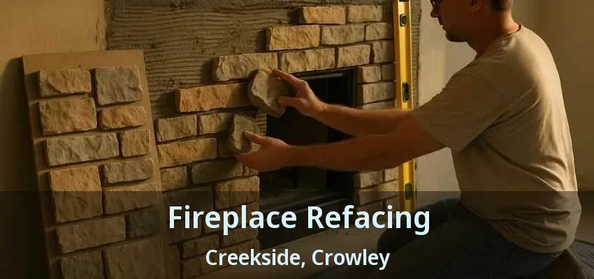 Fireplace Refacing Creekside, Crowley - TX