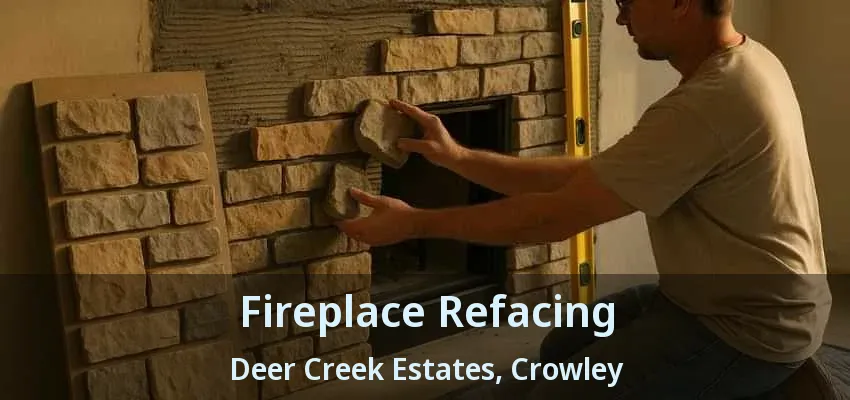 Fireplace Refacing Deer Creek Estates, Crowley - TX