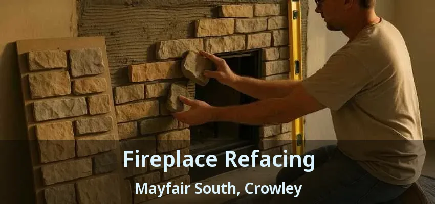 Fireplace Refacing Mayfair South, Crowley - TX
