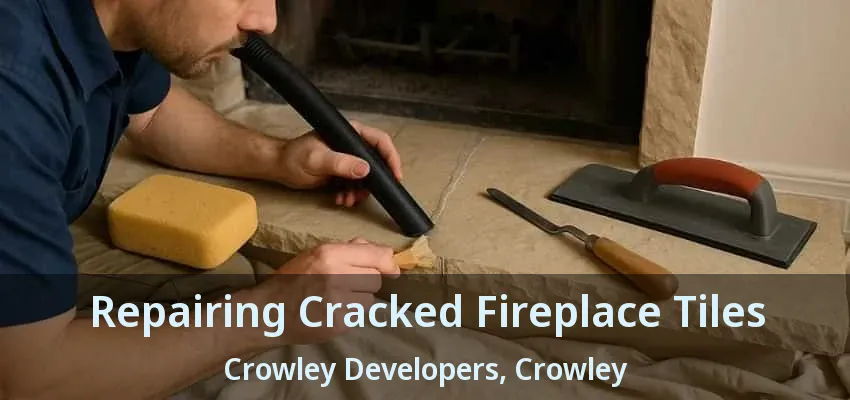 Repairing Cracked Fireplace Tiles Crowley Developers, Crowley - TX