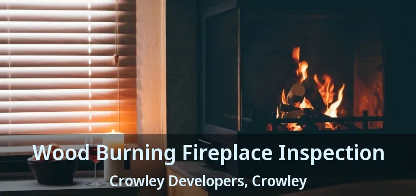 Wood Burning Fireplace Inspection Crowley Developers, Crowley - TX
