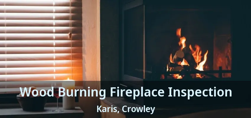 Wood Burning Fireplace Inspection Karis, Crowley - TX